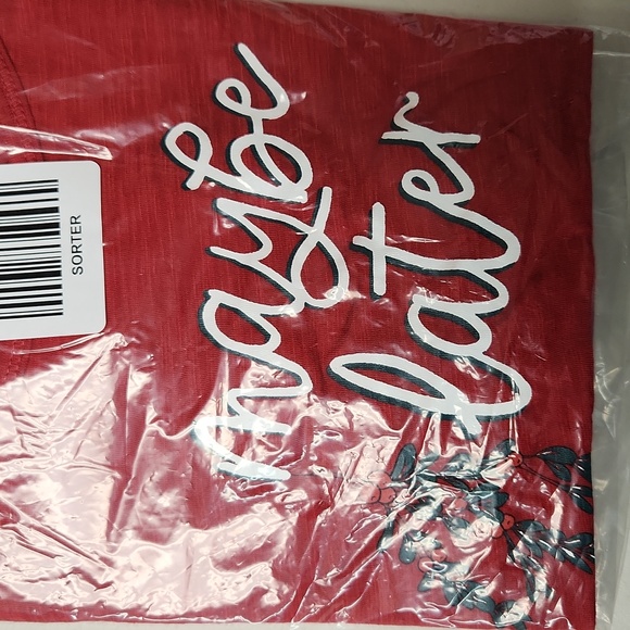 ❤️NWT VINTAGE TORRID TANK - MAYBE LATER MISTLETOE CHRISTMAS HOLIDAY TEE SIZE 2X - Picture 7 of 10